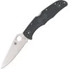 Spyderco 10FPGY Endura 4 Lockback Folding Pocket Knife With Vibrant Gray Fiberglass Reinforced Nylon Handles
