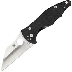 Spyderco 85GP2 Yojimbo 2 Folding Pocket Knife With Textured Black G-10 Handle