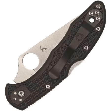 Spyderco 11FPSBKBL Delica 4 Lockback Blue Line - Image 2