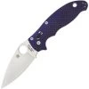 Spyderco 101GPDBL2 Manix 2 Folding Pocket Knife With Dark Blue G-10 Handle