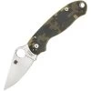 Spyderco 223GPCMO Para 3 Satin Finish Blade Linerlock Folding Pocket Knife With Camo FRN Handle