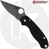 MODIFIED Spyderco Para 3 Knife ACID WASH Blade Black G10