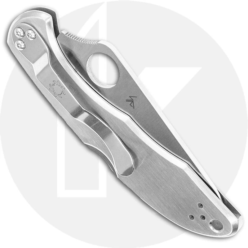 Spyderco Delica 4 SS Knife, Part Serrated, SP-C11PS - Image 3