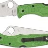 Spyderco Pacific Salt 2 Knife - C91FPGR2 - LC200N Drop Point - Green FRN - Lock Back