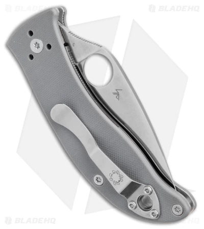 Spyderco Alcyone Liner Lock Knife Gray G-10 (2.75" Satin) C222GPGY - Image 3