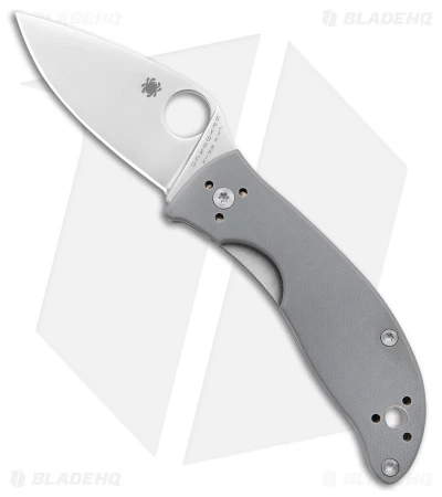 Spyderco Alcyone Liner Lock Knife Gray G-10 (2.75" Satin) C222GPGY