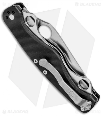 Spyderco ClipiTool Standard Multi-Tool Knife Black G-10 (3.5" Satin) C208GP - Image 3
