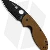 Spyderco Efficient Liner Lock Knife Brown G-10 (3" Black) C216GPBNBK