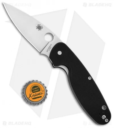 Spyderco Emphasis Liner Lock Knife Black G-10 (3.61" Satin) C245GP - Image 4