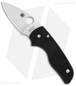 Spyderco Lil' Native Compression Lock Knife Black G-10 (2.5" Satin) C230GP