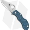 Spyderco Manbug Sprint Run Lockback Knife Blue FRN (1.95" Satin V-Toku2) MBBLPE