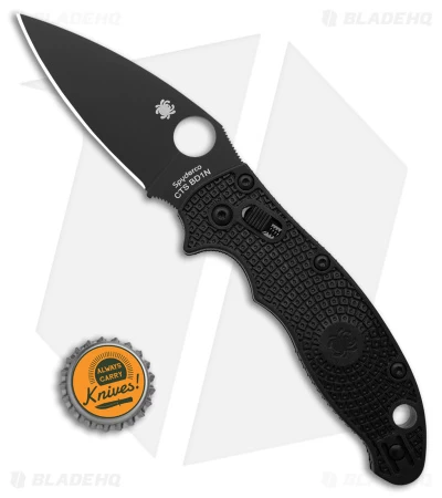 Spyderco Manix 2 Lightweight Knife Black FRCP (3.37" Black CTS-BD1N) C101PBBK2 - Image 4