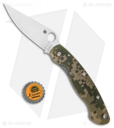 Spyderco Military Knife Digital Camo G-10 (4" Satin S30V) C36GPCMO - Image 4