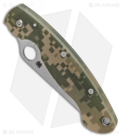 Spyderco Military Knife Digital Camo G-10 (4" Satin S30V) C36GPCMO - Image 2