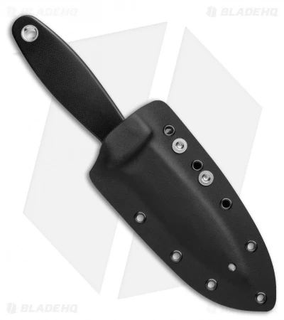 Spyderco Nightstick Fixed Blade Knife Black G-10 (4.1" Satin) FB47GP - Image 3