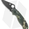 Spyderco Para 3 Compression Lock Knife Digi Camo G-10 (3" Black) C223GPCMOBK