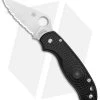 Spyderco Para 3 Lightweight Compression Lock Folding Knife Black FRN (3" Serr)