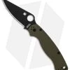 Spyderco Paramilitary 2 Knife OD Green G-10 (3.4" Black) C81GPGRBK2
