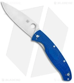 Spyderco Resilience Lightweight Liner Lock Knife Blue FRN (4.25" Satin) C142PBL