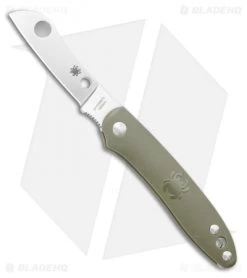 Spyderco Roadie Slip Joint Knife Olive Green FRN (2.1" Satin) C189PGR
