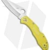 Spyderco Salt 2 Lock Back Knife Yellow FRN (3" Satin) C88PYL2