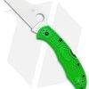 Spyderco Salt 2 Wharncliffe Knife Green FRN (3" Satin) C88FPWCGR2