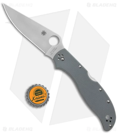 Spyderco Stretch 2 XL Lockback Knife Gray G-10 (4" Satin) C258GPGYCW - Image 4