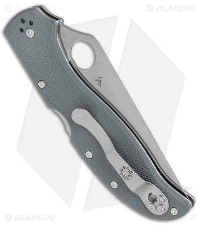 Spyderco Stretch 2 XL Lockback Knife Gray G-10 (4" Satin) C258GPGYCW - Image 3