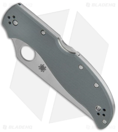 Spyderco Stretch 2 XL Lockback Knife Gray G-10 (4" Satin) C258GPGYCW - Image 2