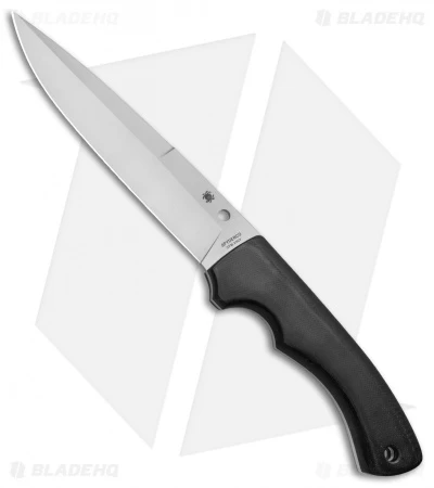 Spyderco Sustain Fixed Blade Knife Black G-10 (6.2" Satin) FB39GP