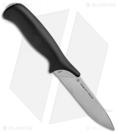 Spyderco Zoomer Fixed Blade Knife Black G-10 (5.2" Satin) FB42GP - Image 2