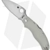Spyderco Caly 3 Aogami Super Blue Gray G-10 Knife (3" Satin Plain) C113GPGY
