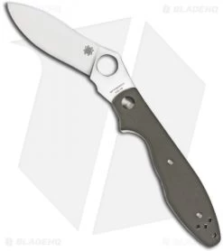 Spyderco Khukuri By Ed Schempp Folding Knife Green G-10 (Plain) C125GPFG Kukri