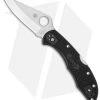 Spyderco Delica 4 Knife Black FRN Folder (2.88" Satin) C11PBK