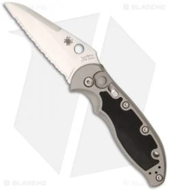 Spyderco Embassy Automatic Knife (3.13" Full Serr) C121S