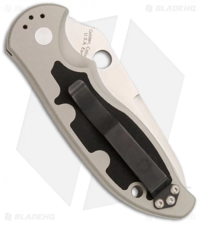 Spyderco Embassy Automatic Knife (3.13" Full Serr) C121S - Image 2