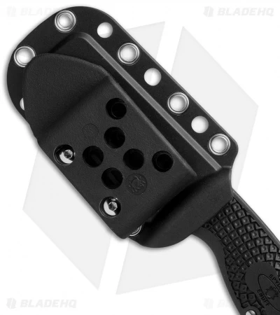 Spyderco Enuff Sheepfoot Fixed Blade Knife (2.75" Satin Serr) FB31SBK - Image 3