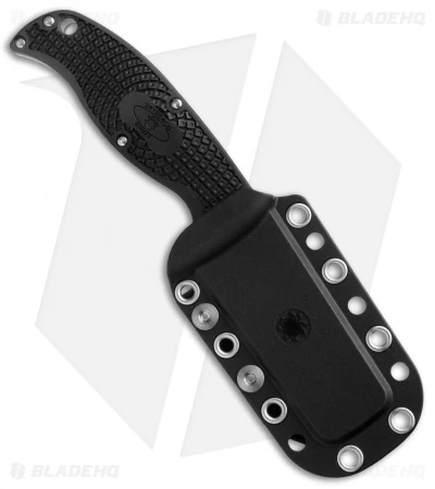 Spyderco Enuff Sheepfoot Fixed Blade Knife (2.75" Satin Serr) FB31SBK - Image 2