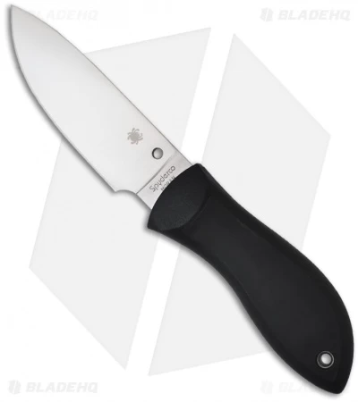 Spyderco Bill Moran Drop Point Fixed Blade Knife (3.88" Satin Plain) FB02P