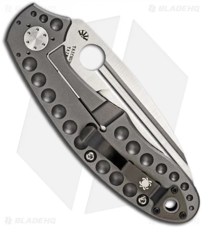 Spyderco Tuff G-10 And Titanium Folding Knife (3.75" Satin Plain) C151GTIP - Image 2